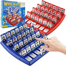 Guess Who Board Game for Kids and Adults Family, Indoor Classroom Travel Games for 2 Players, Classic Educational Board Games for Kids 6-8 8-12