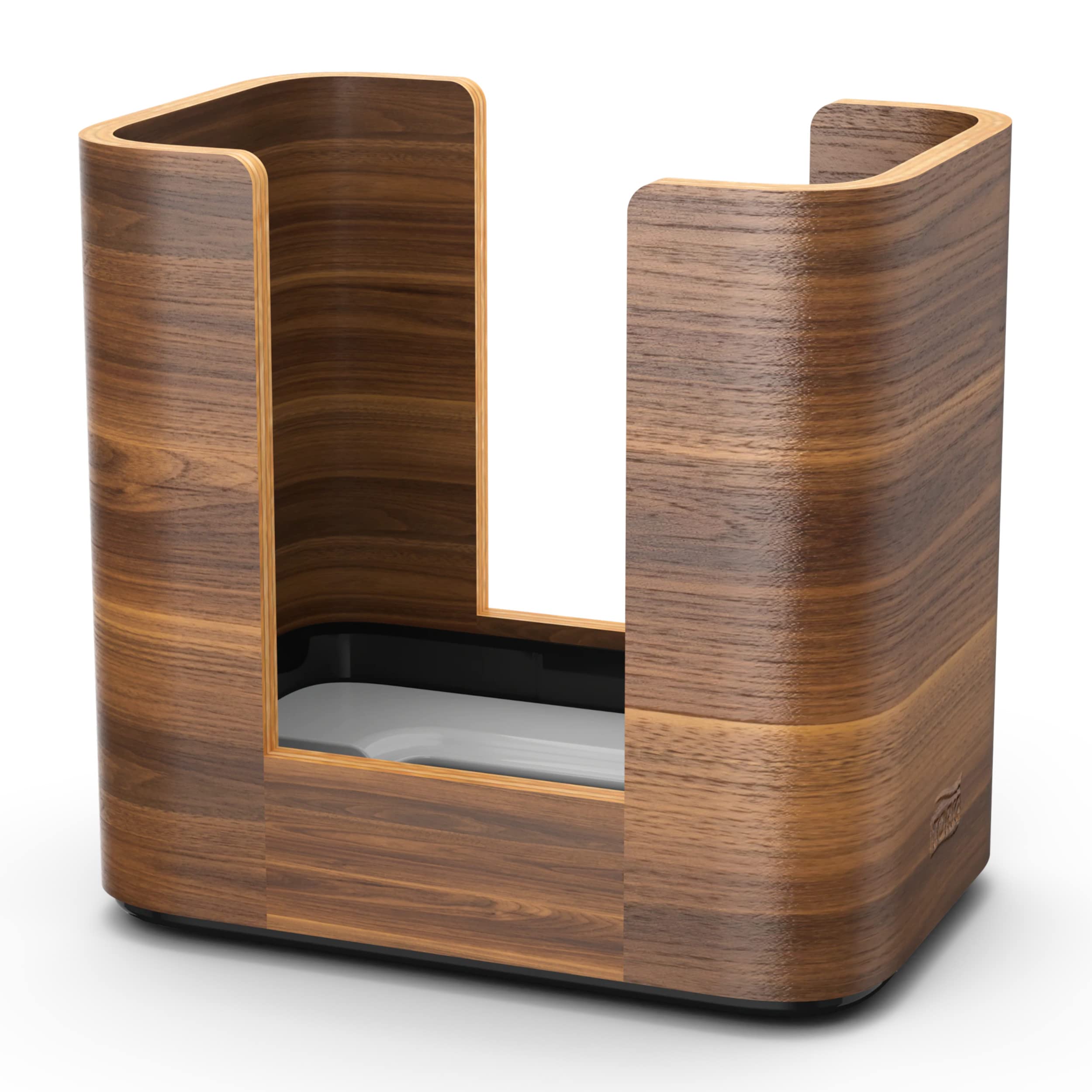 Tork 273002 Xpressnap Napkin Dispenser - Walnut / Paper Dispenser Suitable for N4 Interfolded Napkins / Signature Design / Brown