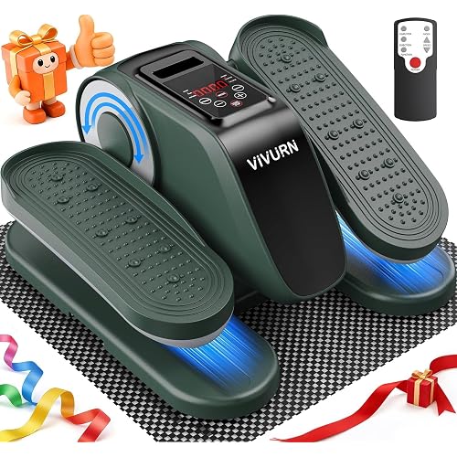 Upgraded Under Desk Elliptical Electric Leg Exerciser for Seniors 12 Speeds