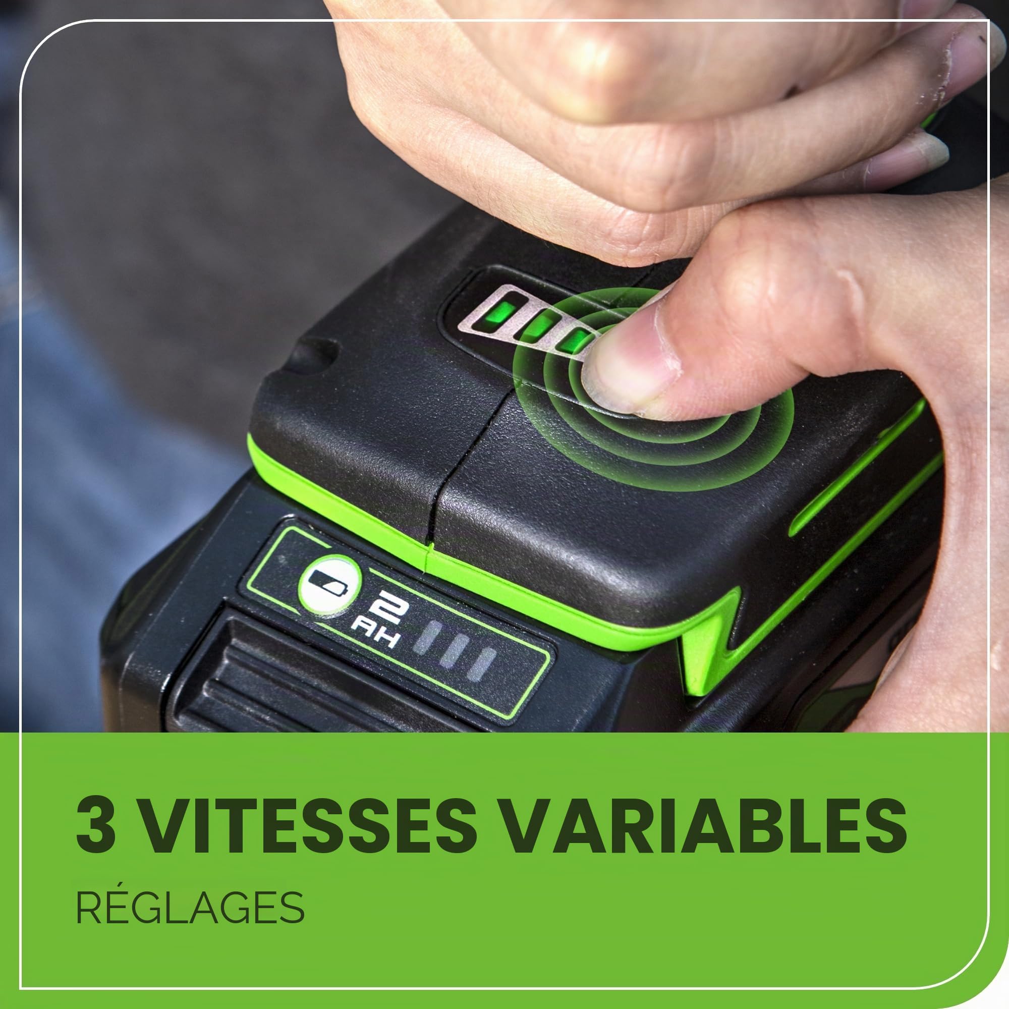 Greenworks Marteau perforateur 24 V 2J et visseuse à percussion Combo 300 Nm, avec batterie 4 Ah et chargeur