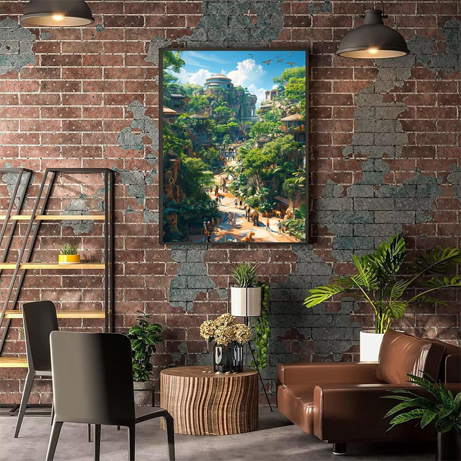 5D Diament Malarstwo Las Numer Numeru Dla Dorosłych, Diamentowe Malarstwo Dorosłe Zwierzęta, DIY Hobby Kreatywny zestaw do haftowania Dorośli, Zestaw do haftu krzyżykowego, Boże Narodzenie Dekoracja
