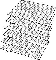 Xthrotsenk 6-Pack Heavy Duty Cooling Racks 16x10 Inch Baking Oven Wire Racks for Cookies Cakes Roasting Grilling Drying