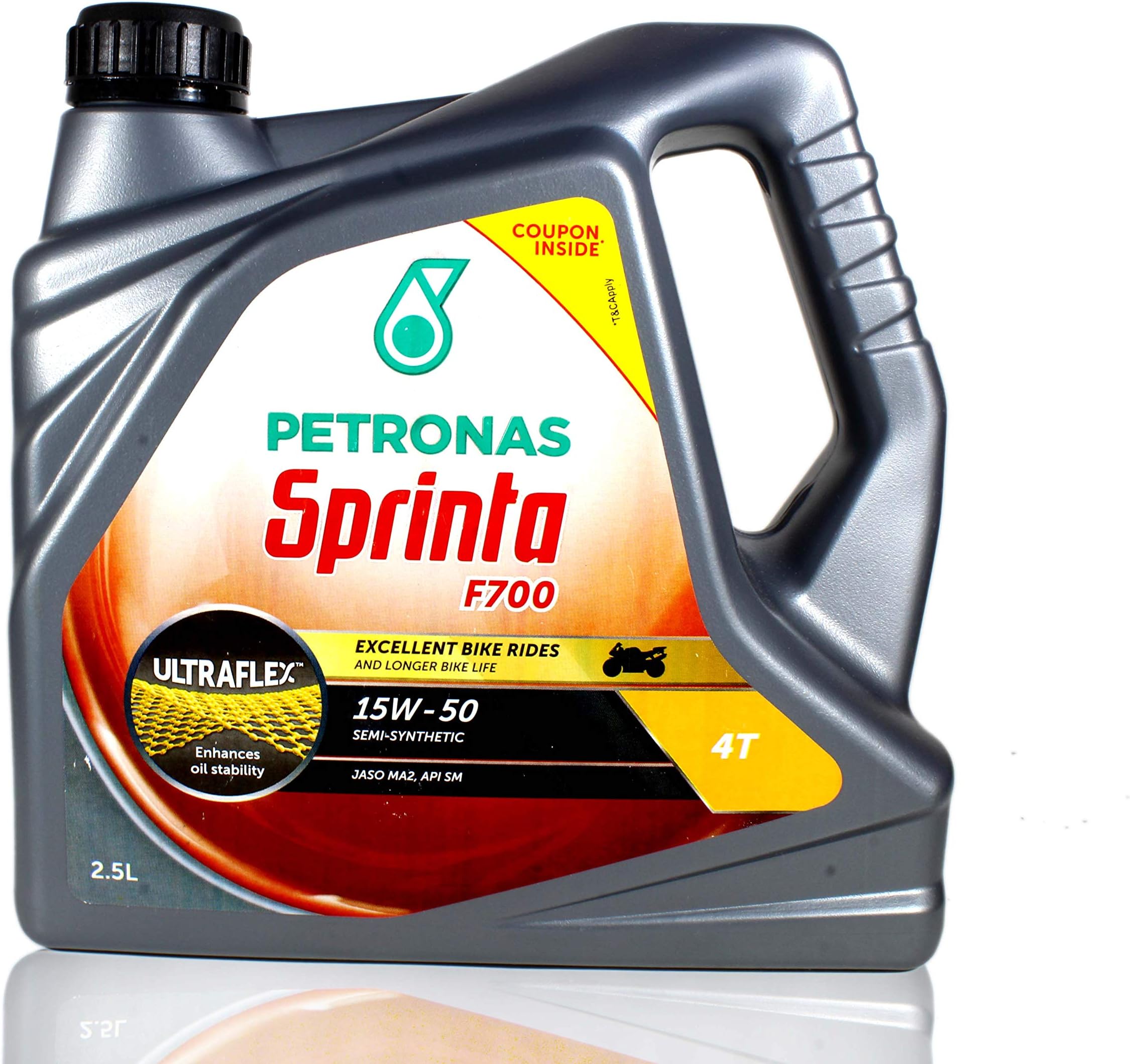 Petronas Sprinta F700 4T 15W-50 Semi Synthetic Engine Oil for Royal Enfield (2.5 LTR)
