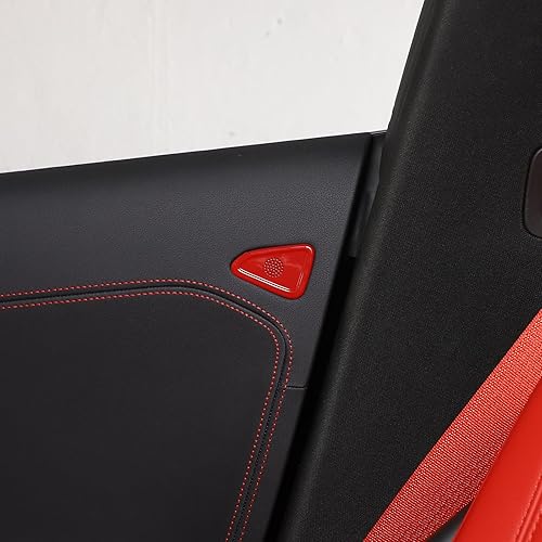 Miniatura 4 de Cubierta para altavoz de puerta lateral de automóvil compatible con Chevrolet Corvette C8 2020-2023, cubierta de anillo de sonido de altavoz pequeño