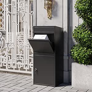 Paketbriefkassen XXL 100L - Wasserdicht & Diebstahlsicher Bodenstehend