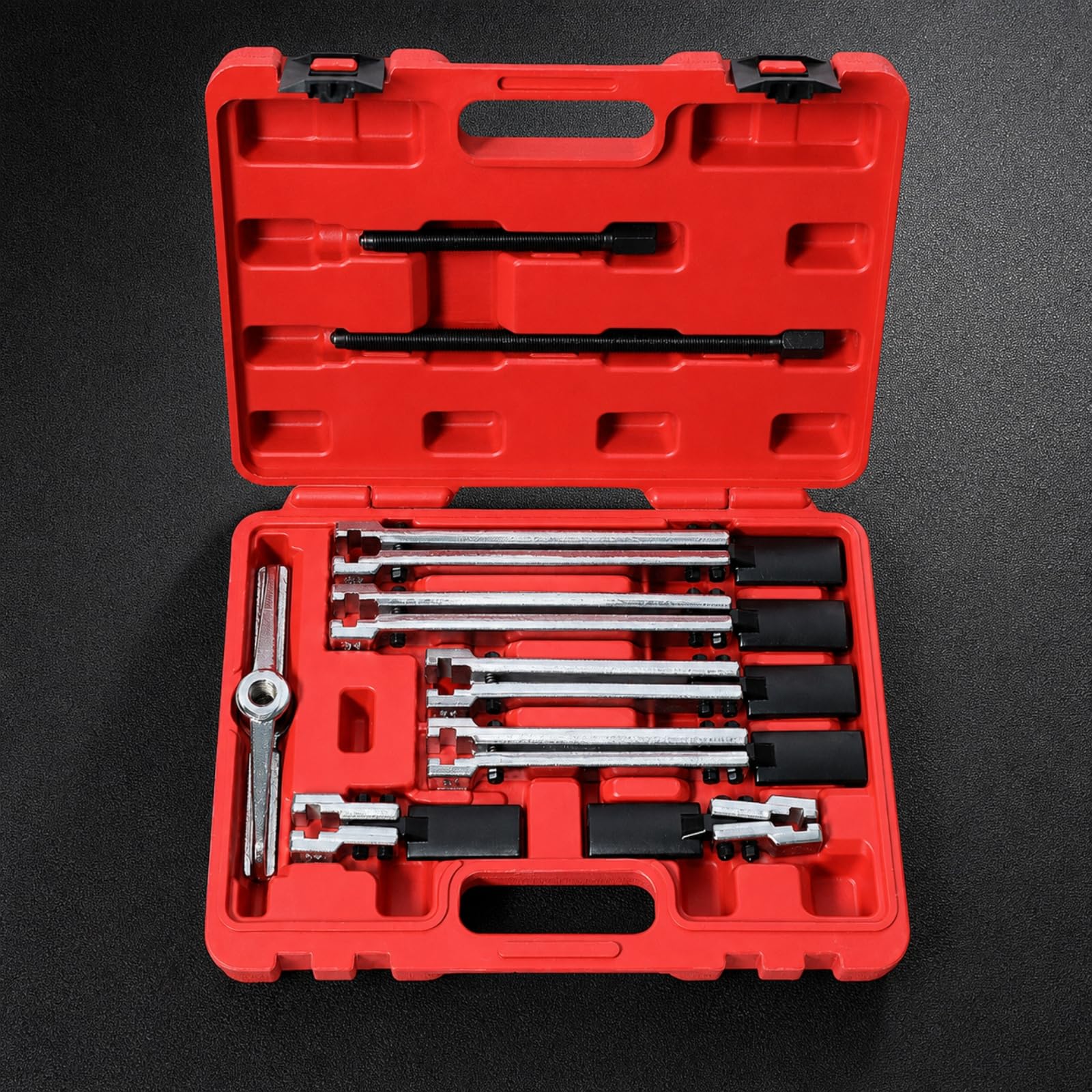 Almencla Herramienta Extracción Rodamientos con Brazos Ajustables Ajustable Extractor con Tornillo Presión Filete Portátil Sacarrodamientos