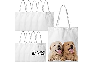 Joyclub 10 Pack Sublimation Tote Bags