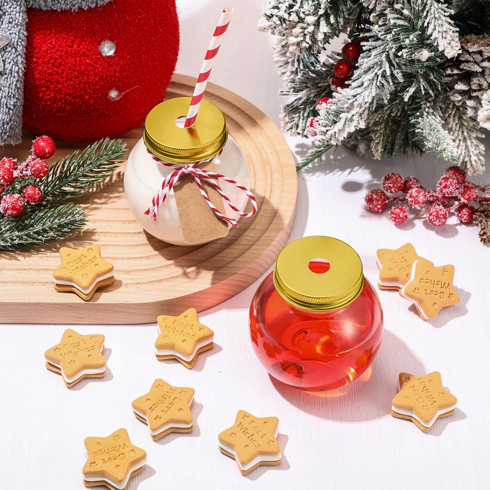 KiBcsLic Glas Eiszapfen Weihnachtsbaum Deko 6 Stück - Kristall Ornamente 16 Cm | Winterliche Baumdekoration