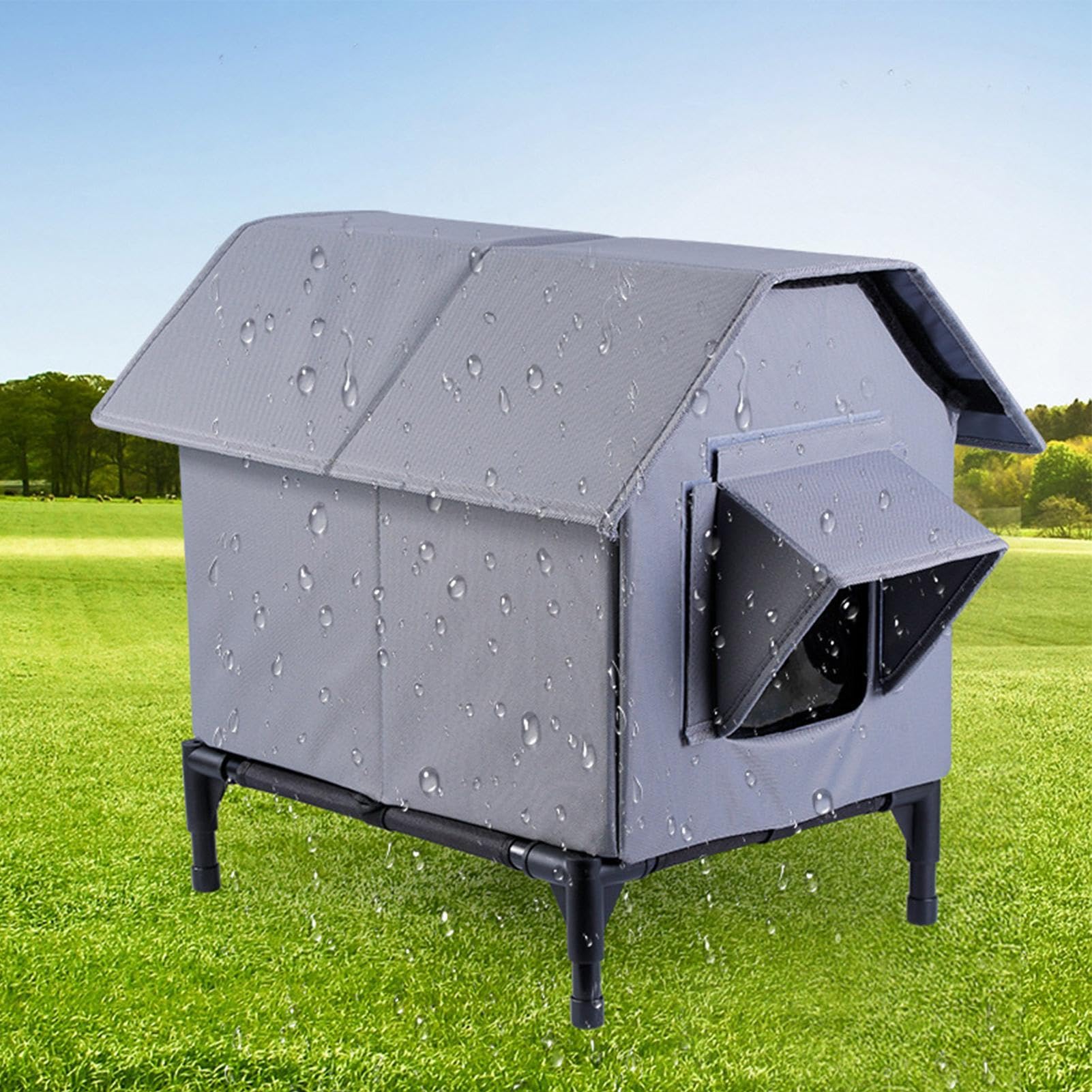 Maison pour Chat Extérieur Hiver - Niche pour Chat Exterieur Isolée Hiver
