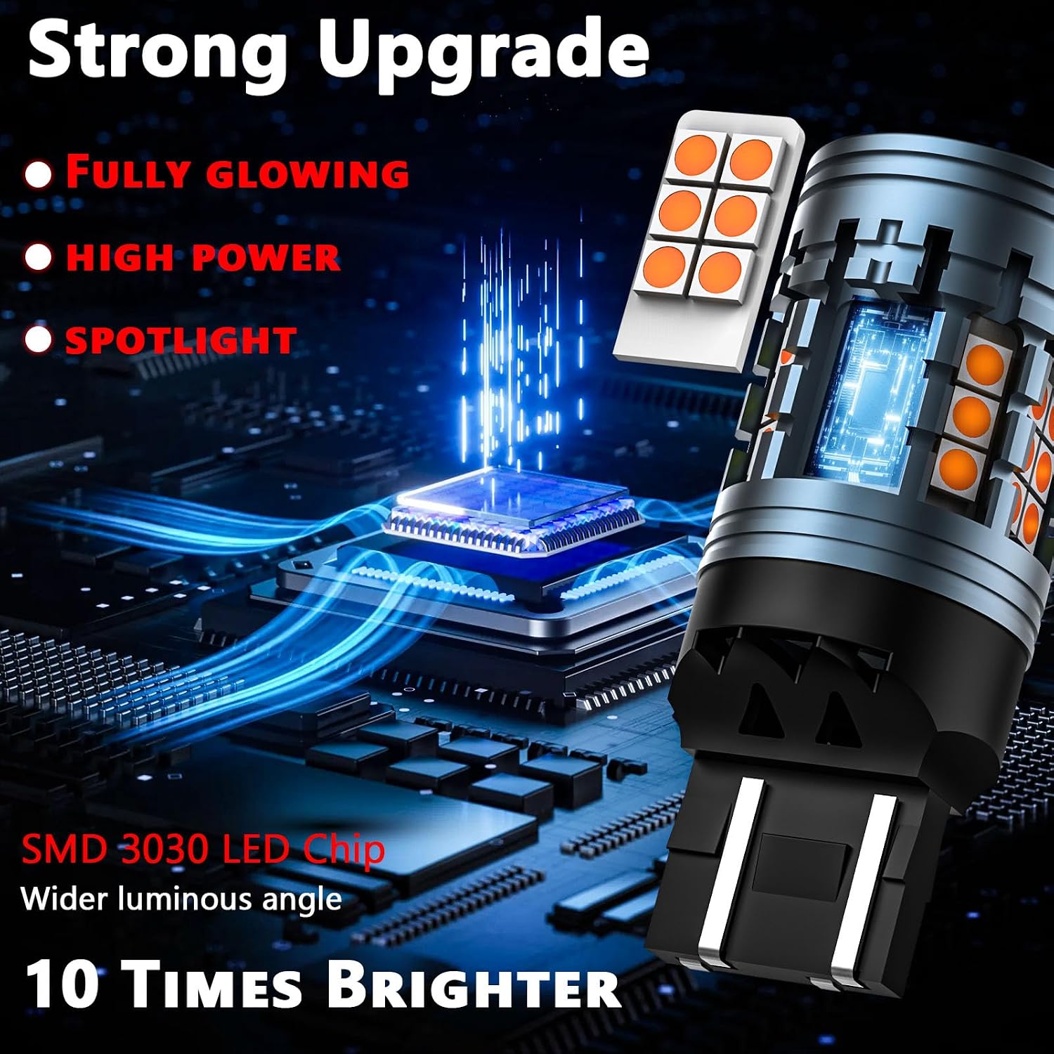 7440NA WY21W LED Bulbs Amber for Ram Promaster 1500 2500 3500 Rear Turn Signal Lights 2014-2022 2023 2024 2025 2026, 2700K Bright Yellow LED Indicator Light Bulbs Pack of 2