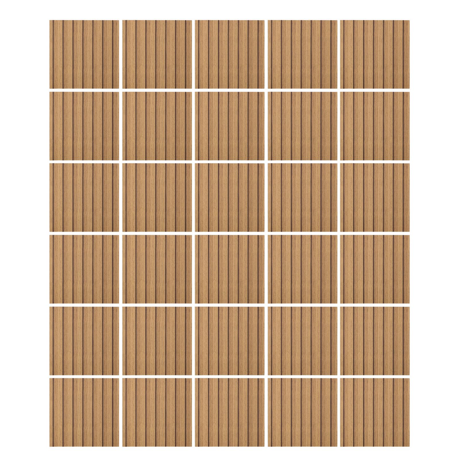 30 Pet Wandpaneele 30x30cm in Holzmaserung Selbstklebende Wandaufkleber für Badezimmer und Wohnräume Kratzfest und Feuchtigkeitsbeständig