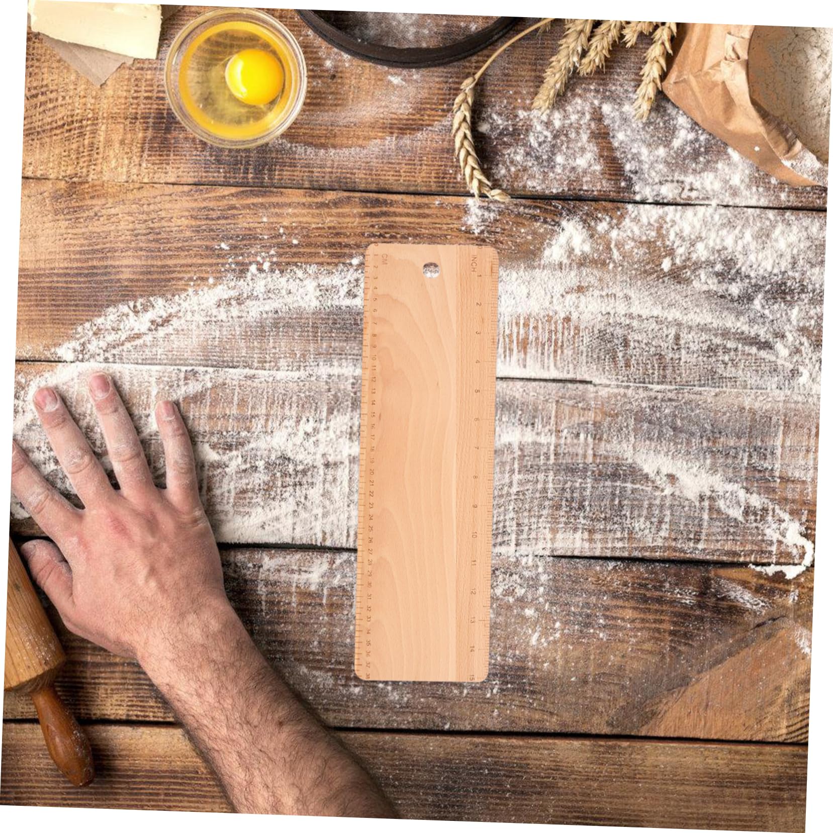 TIDTALEO Planche De Transfert Pour Pâte À Pain Française Pelle À Bois Pour Baguette Surface Lisse Facile À Nettoyer 38.00 X 12.00 X 0.50 Cm Pour Boulangerie Et Cuisson Maison