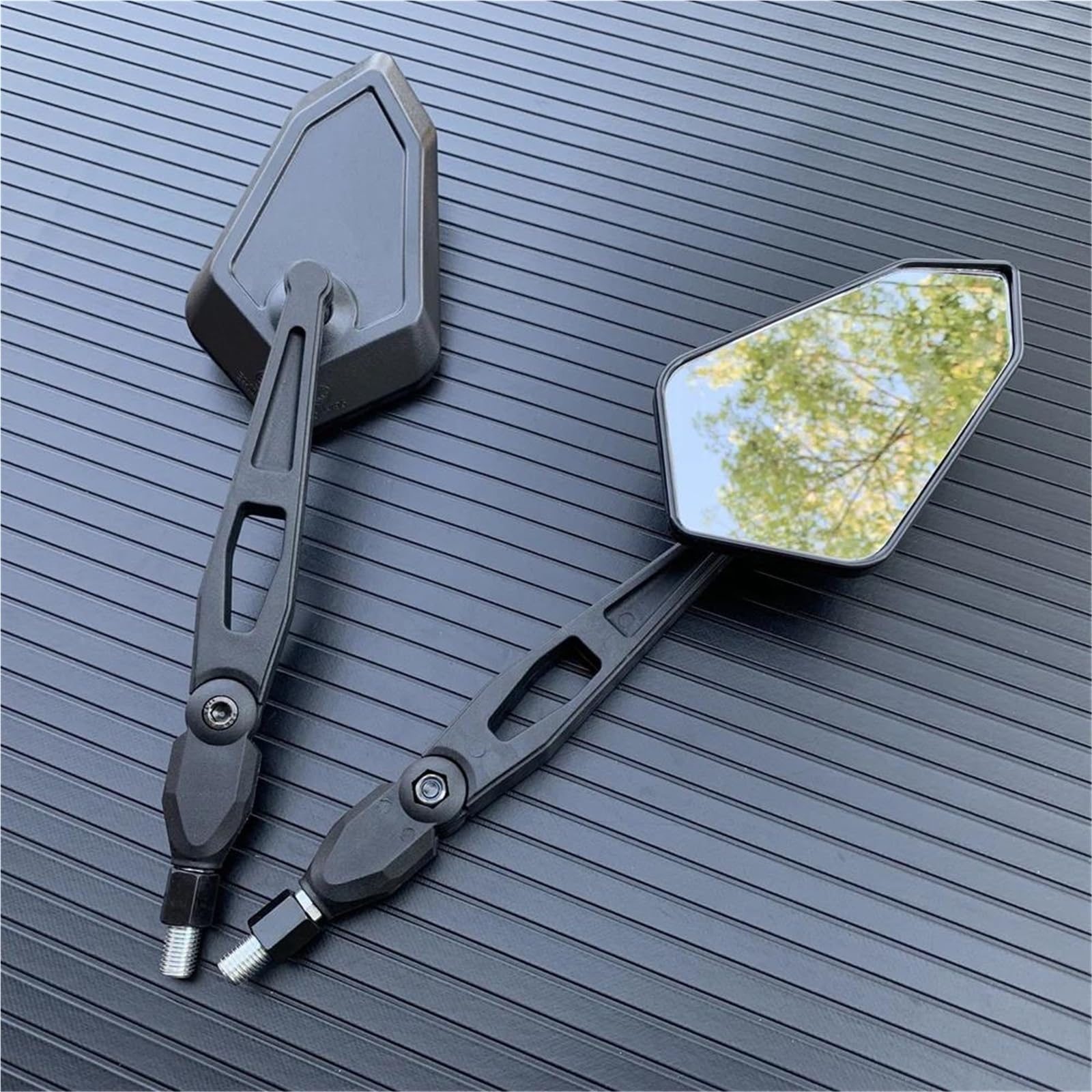 Specchietto Retrovisore Per Moto 10MM Per Coppia Di Spie Per Yamaha Per Kawasaki Per Suzuki Scooter Bar Mirror