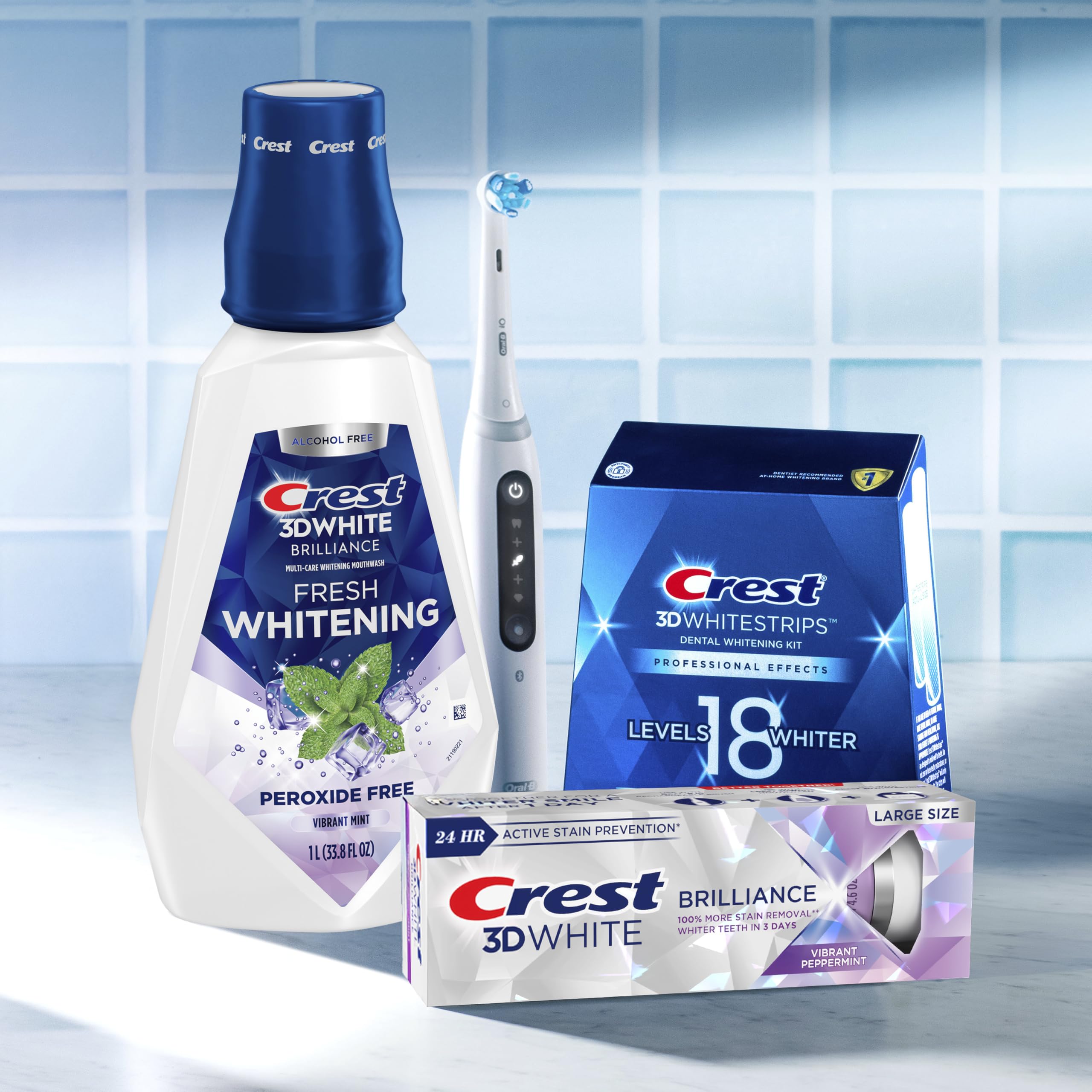 Amazon.com : Crest 3D White Brilliance Whitening Mouthwash