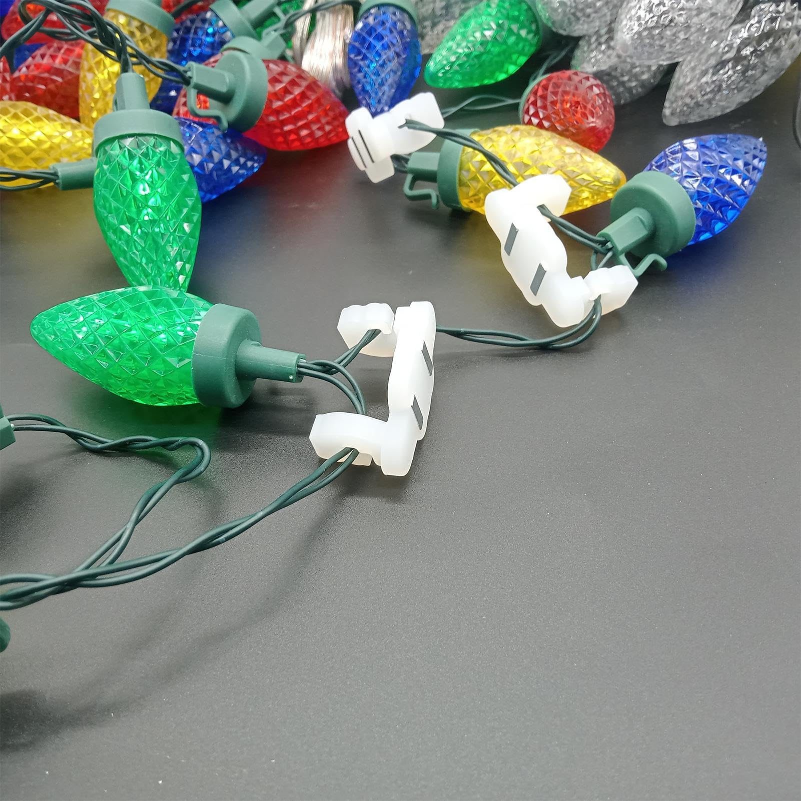 Ganchos Para Luces De Navidad Para Canalones 50 Piezas Ganchos Magnéticos