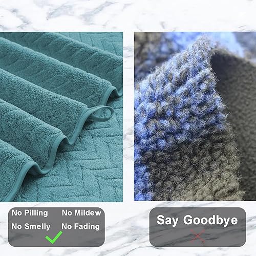 Miniatura 3 de Ferdilan Juego de 8 toallas de baño, 2 toallas de baño extragrandes, 2 toallas de mano y 4 toallas pequeñas, toallas ultrasuaves y absorbentes,