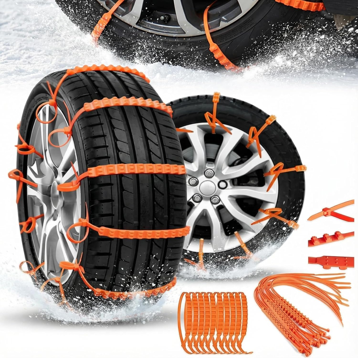 Amazon.co.jp: [COVANK]タイヤチェーン 非金属【10/20/40本入り