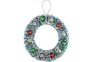 6-Piece Delicate Bottle Brush Wreaths
