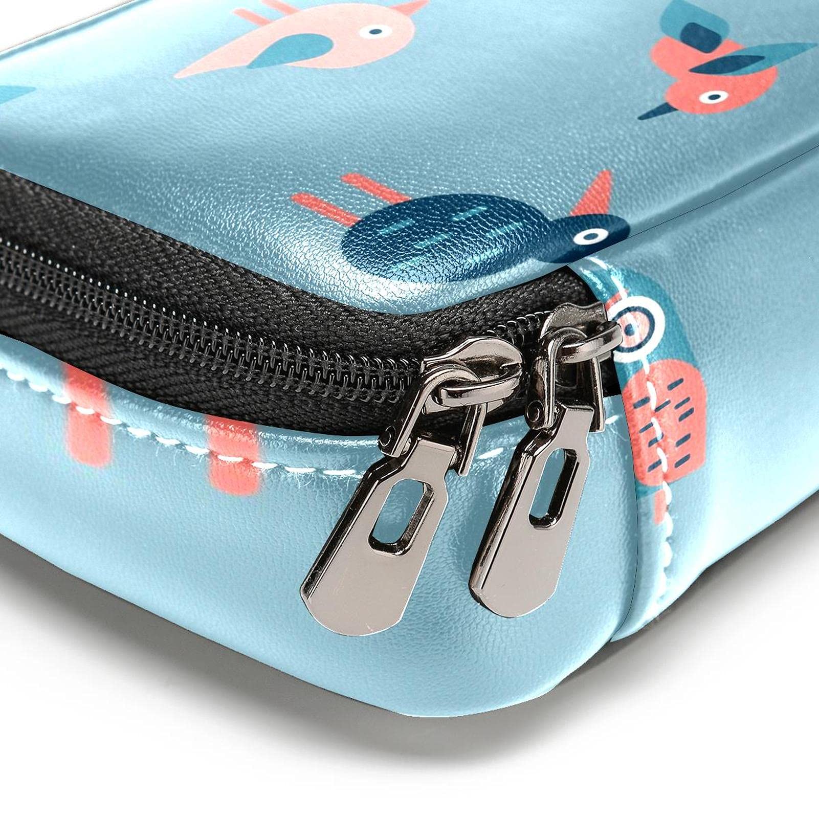 Astuccio organizer grande capacità portapenne per ragazze, ragazzi, ragazzi, studenti, gufi, animali blu