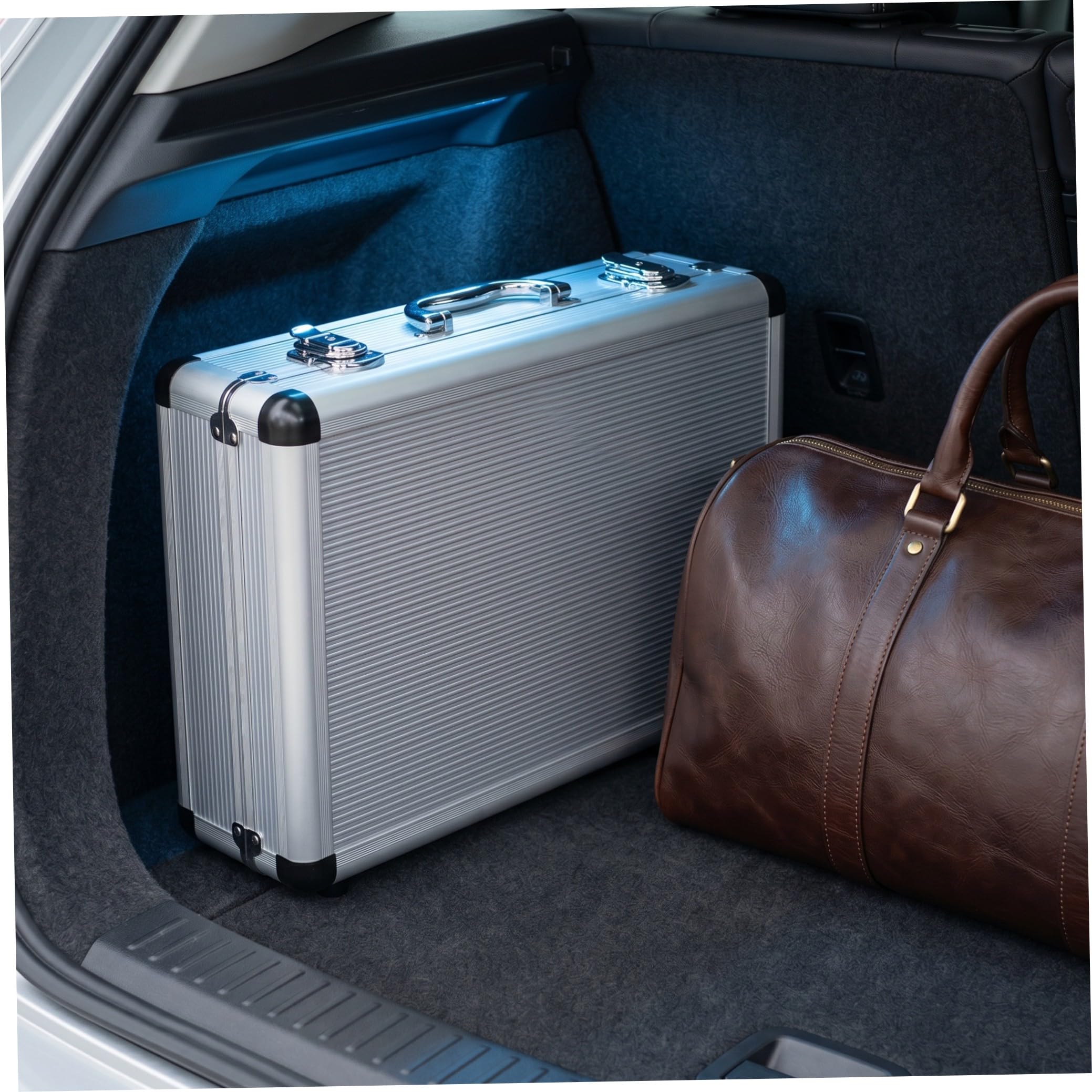 Malette Rangement Outils Aluminium 32X23X11Cm avec Serrure À Code Boîte De Rangement Sécurisée pour Usage Domestique Et Clés À Molette