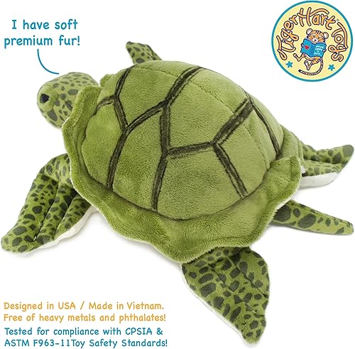 Miniatura 5 de Tigre Tale Toys - Peluche de peluche de tortuga de 100in