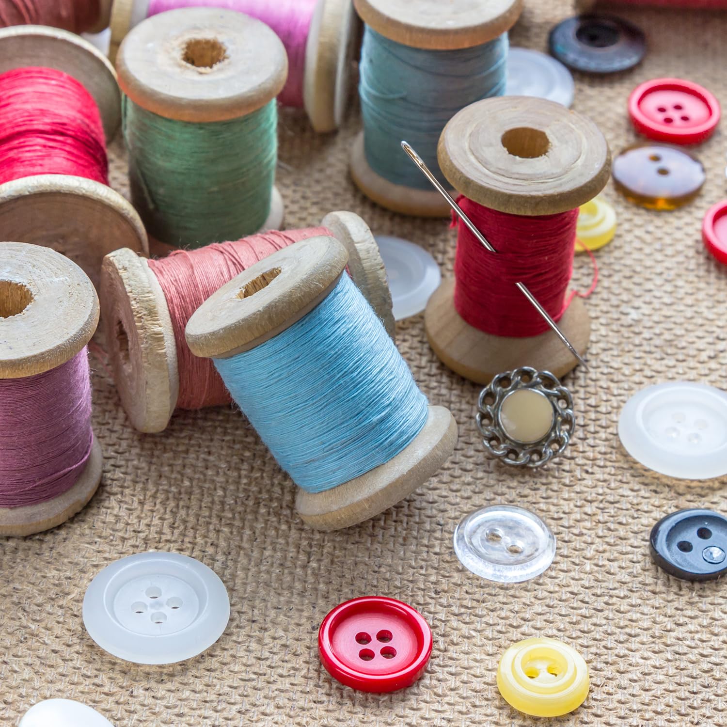 40-teiliges Nähnadel-Set Mit Großem Öhr – Lange Stopfnadeln, Scharfe Sticknadeln Inkl. Fingerhut & Einfädler, Für Quilten & Handwerk