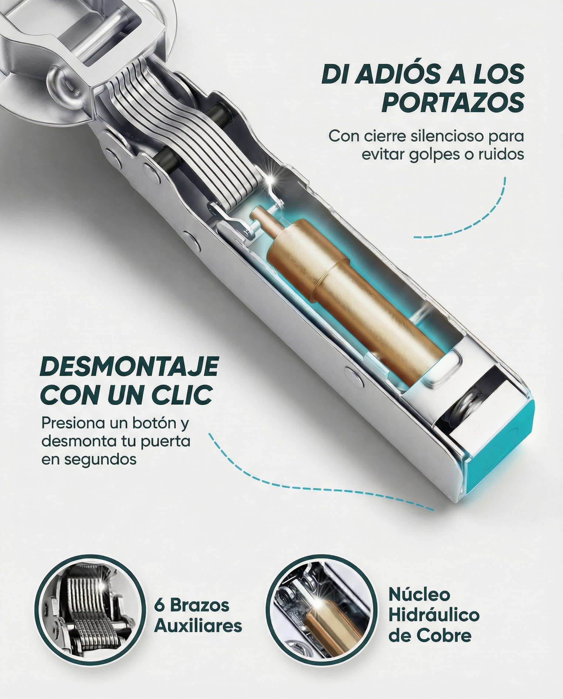Bisagras Puertas Cocina (8 Unidades) - Cazoleta 35 mm Rectas y Cierre Suave - Bisagras Armarios y Muebles Cocina de 110° amortiguadas con Freno - Totalmente solapadas