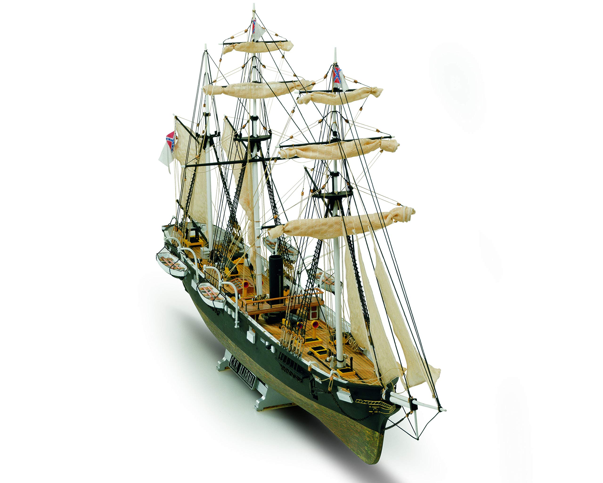 Photo 1 of Mamoli MV53 CSS Alabama - Plank on Bulkhead Ship Model Kit - Scale 1/120 - Length 28", Height 14"