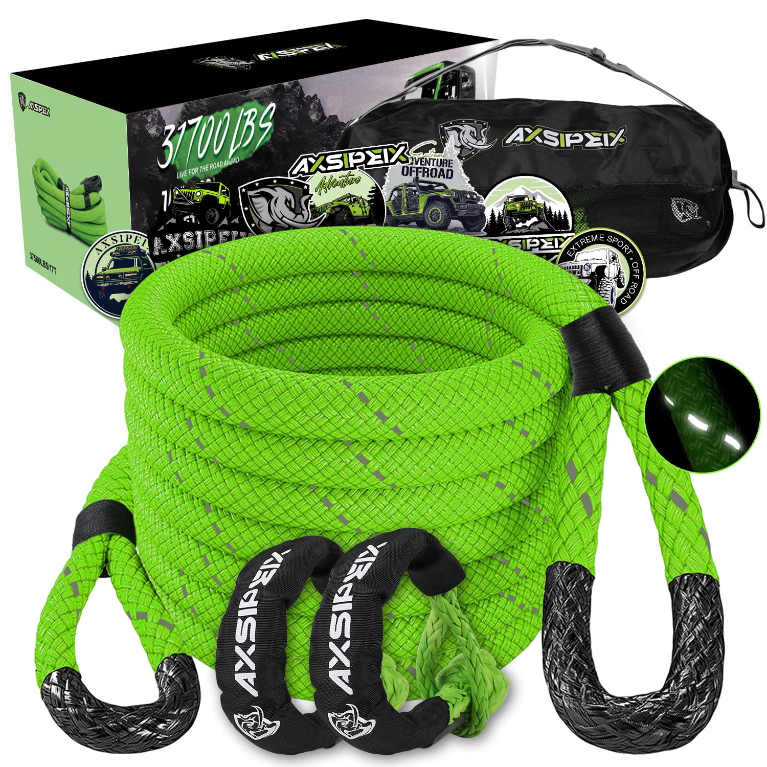 Buy AXSIPEIX 7/8"×30ft Recovery Rope (31,700lbs) Heavy Duty