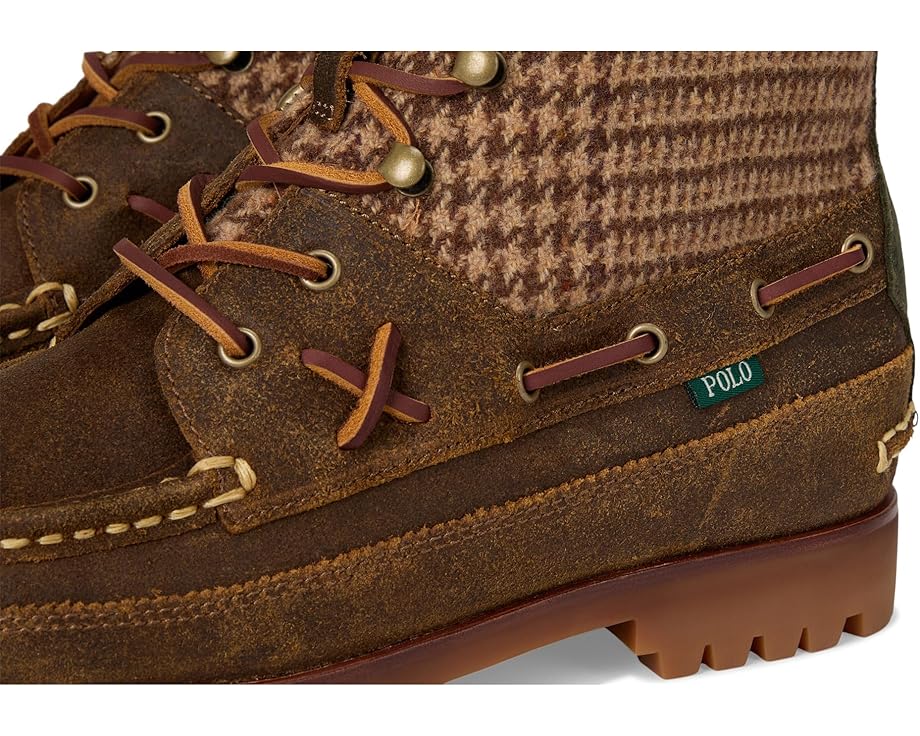 Polo Ralph Lauren Ranger Mid Suede & Wool Tweed Boots - Right View