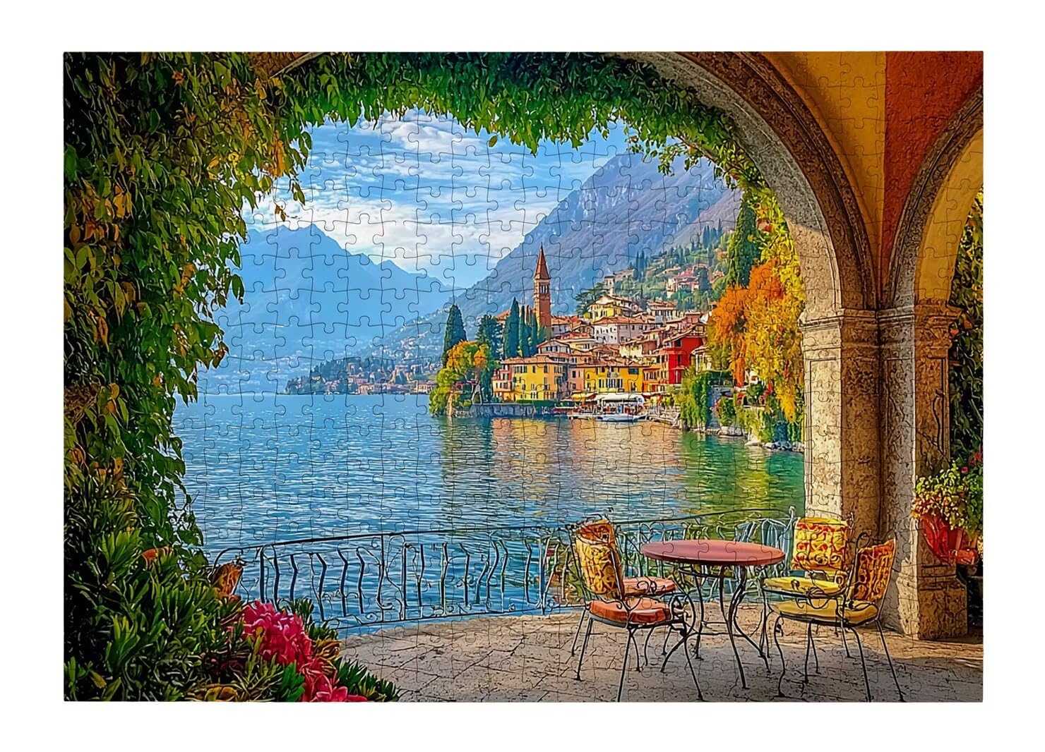 Puzzle Italia, Puzzle 2000 Pezzi Arte per Adulti, Regalo Uomo e Donna -4713