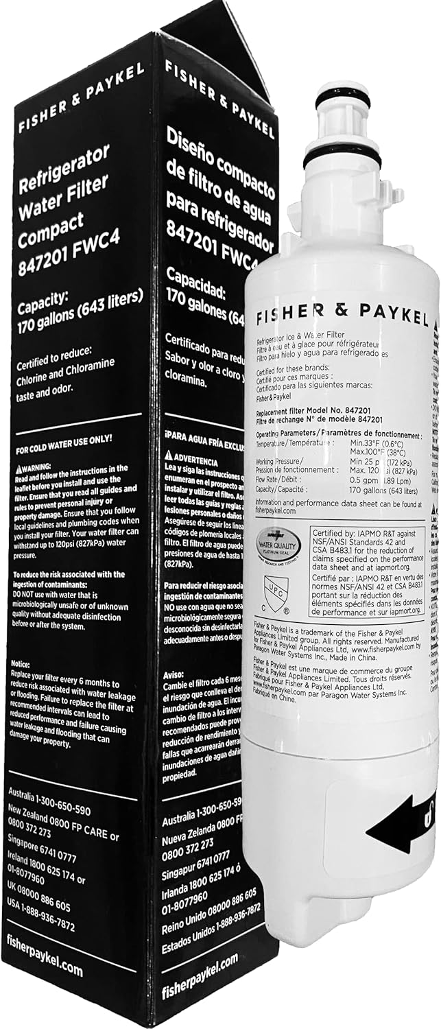 Fisher & Paykel 847201 Refrigerator Water Filter