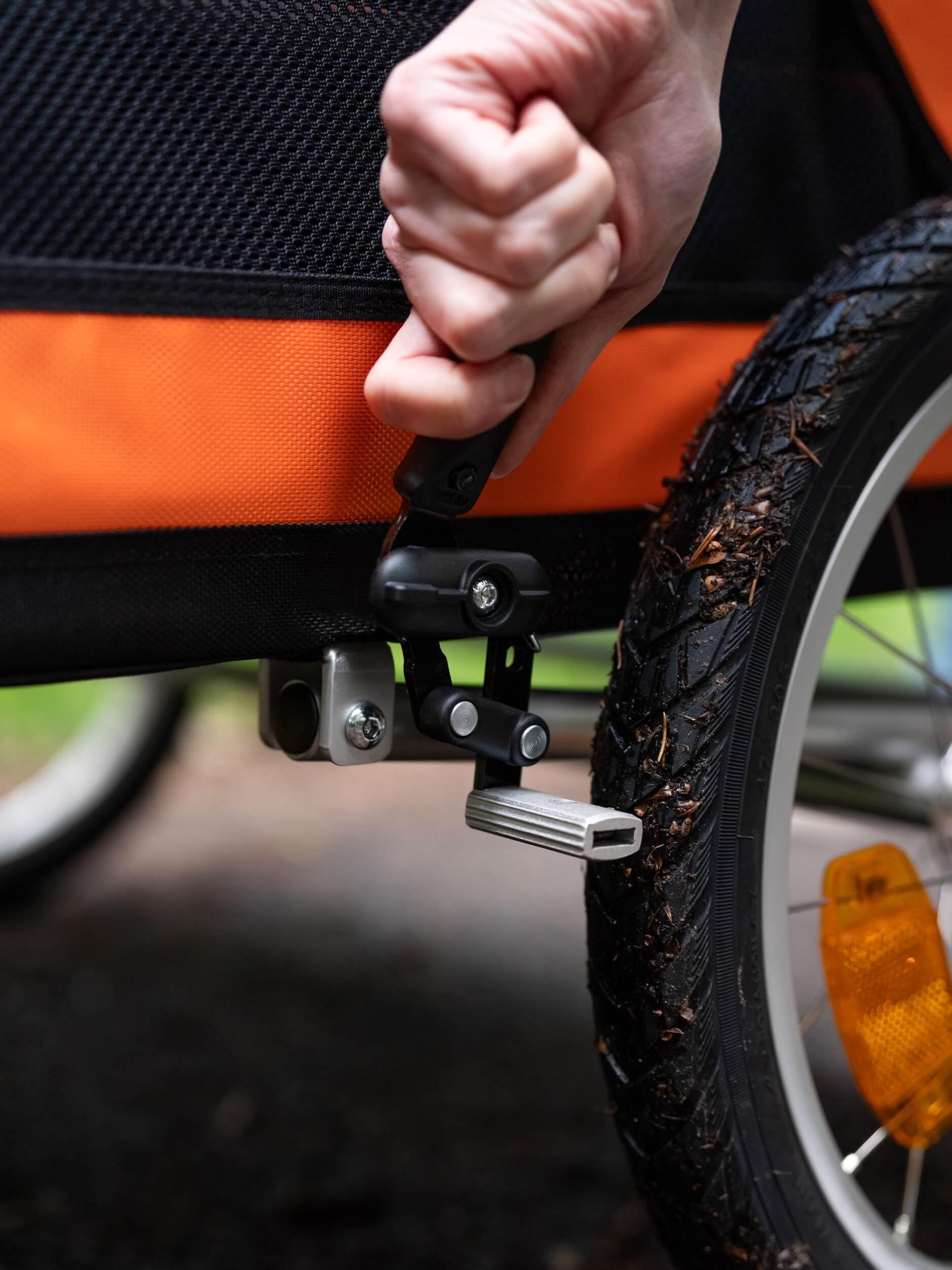 TrendPet DogBus S - Gefederter Aluminium Fahrradanhänger, Hundeanhänger für kleine bis mittlere Hunde