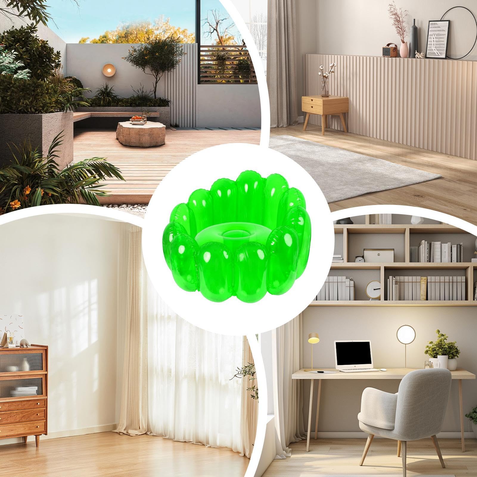 Generisch Silla de aire inflable, silla inflable - Jelly portátil