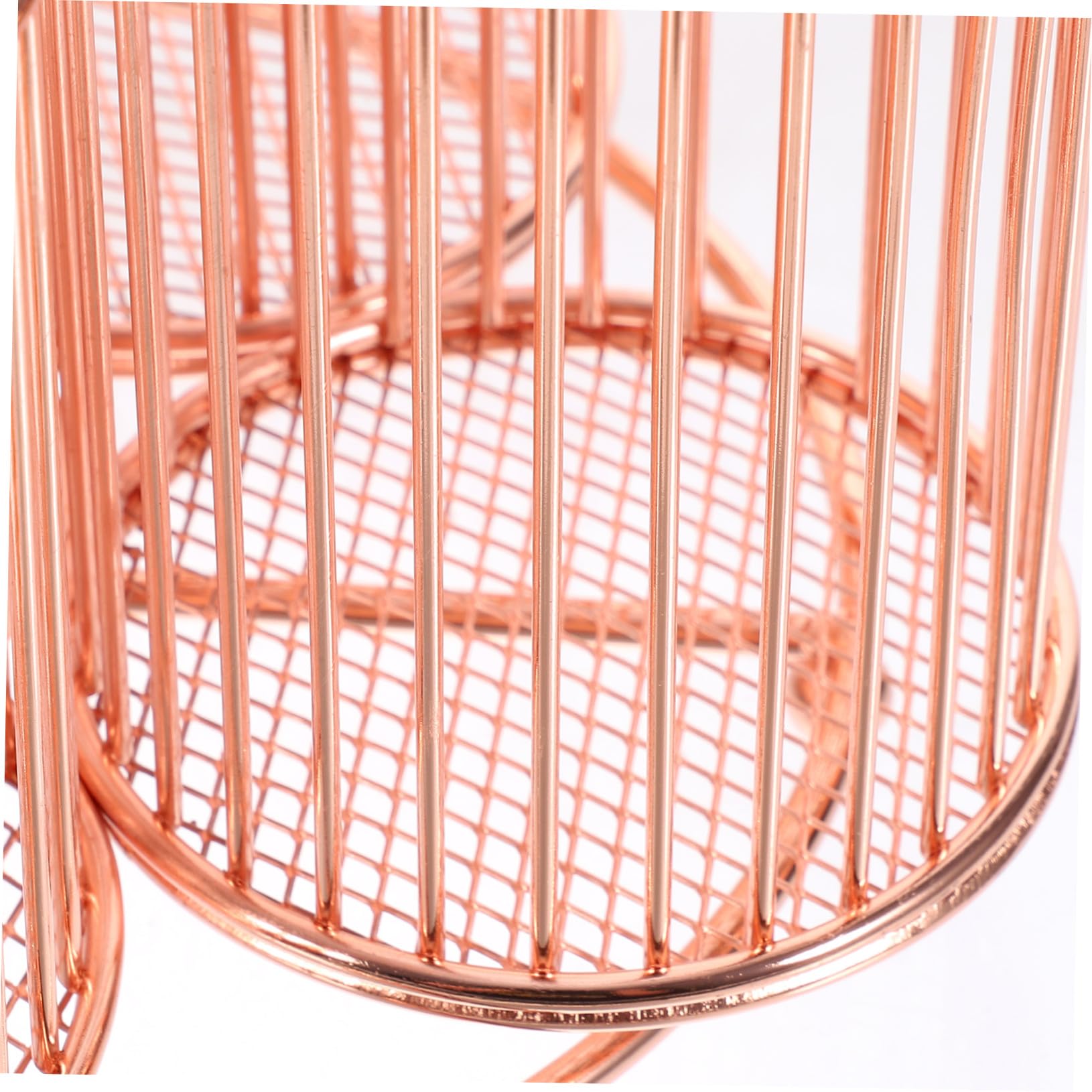 Portapenne Rotante in Metallo Rosa 360° Organizer Da Scrivania Multiuso Per Trucco, Cancelleria e Gioielli, Contenitore Portapennelli Ampia Capacità Per Ufficio e Casa
