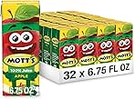 Mott's 100% Original Apple Juice, 6.75 Fl Oz Boxes, 32 Count (4 Packs Of 8), 2 Servings Of Fruit, 100% Fruit Juice, Gluten-free, Caffeine-free, Kosher, Contains No Artificial Colors Or Sweeteners