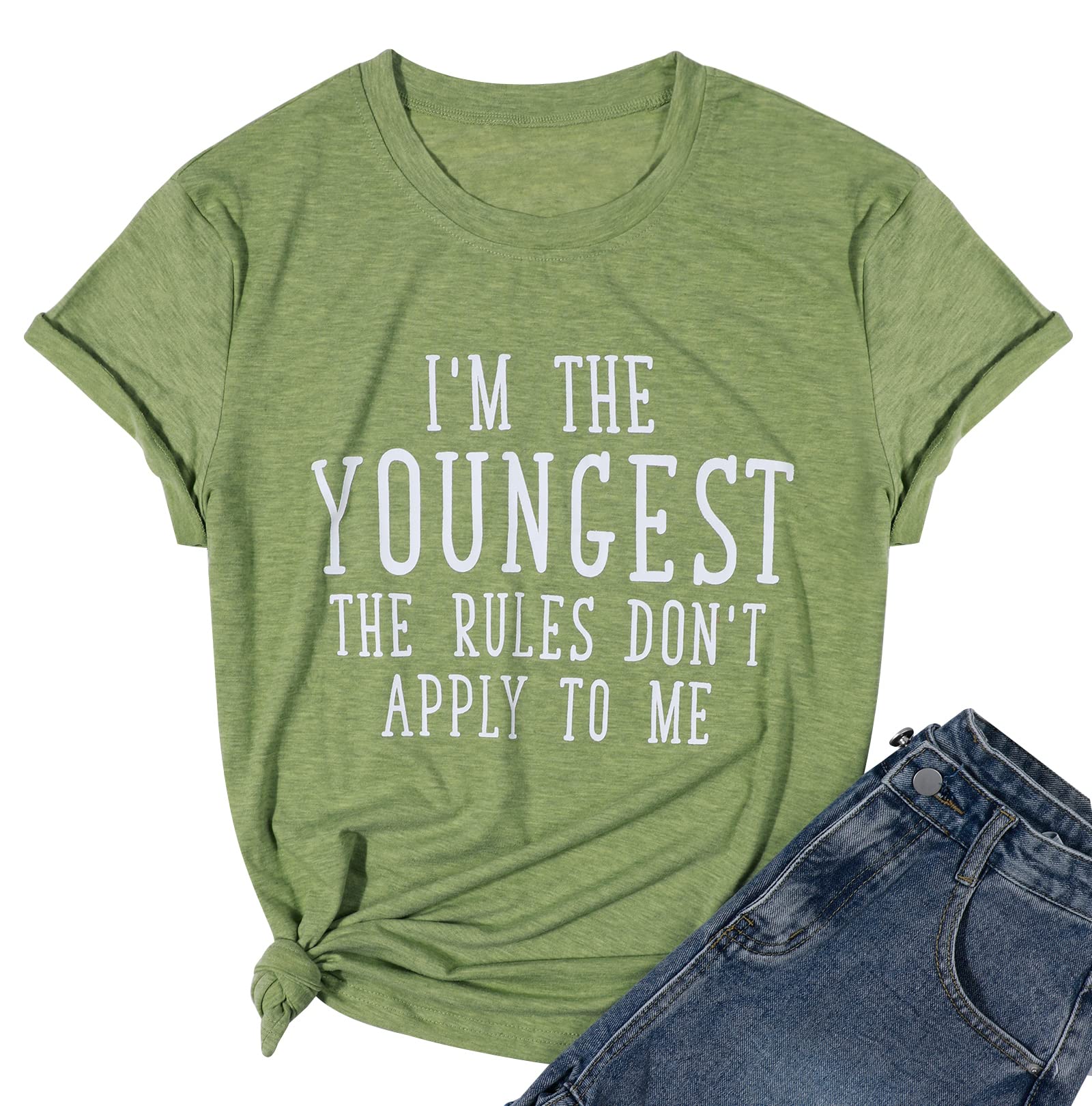 Sisters T Shirts for Women Funny Sister Squad Tee Shirt Casual Best Friends Sister Matching Gifts Tee Tops