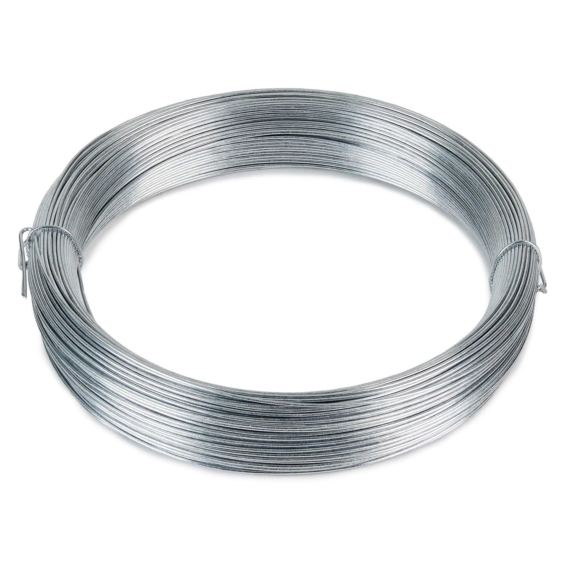 Flandria Fil acier galvanisé 0,7 mm – Bobinot 50 m – Fil métallique souple et résistant pour bricolage, jardinage et fixation – Antirouille