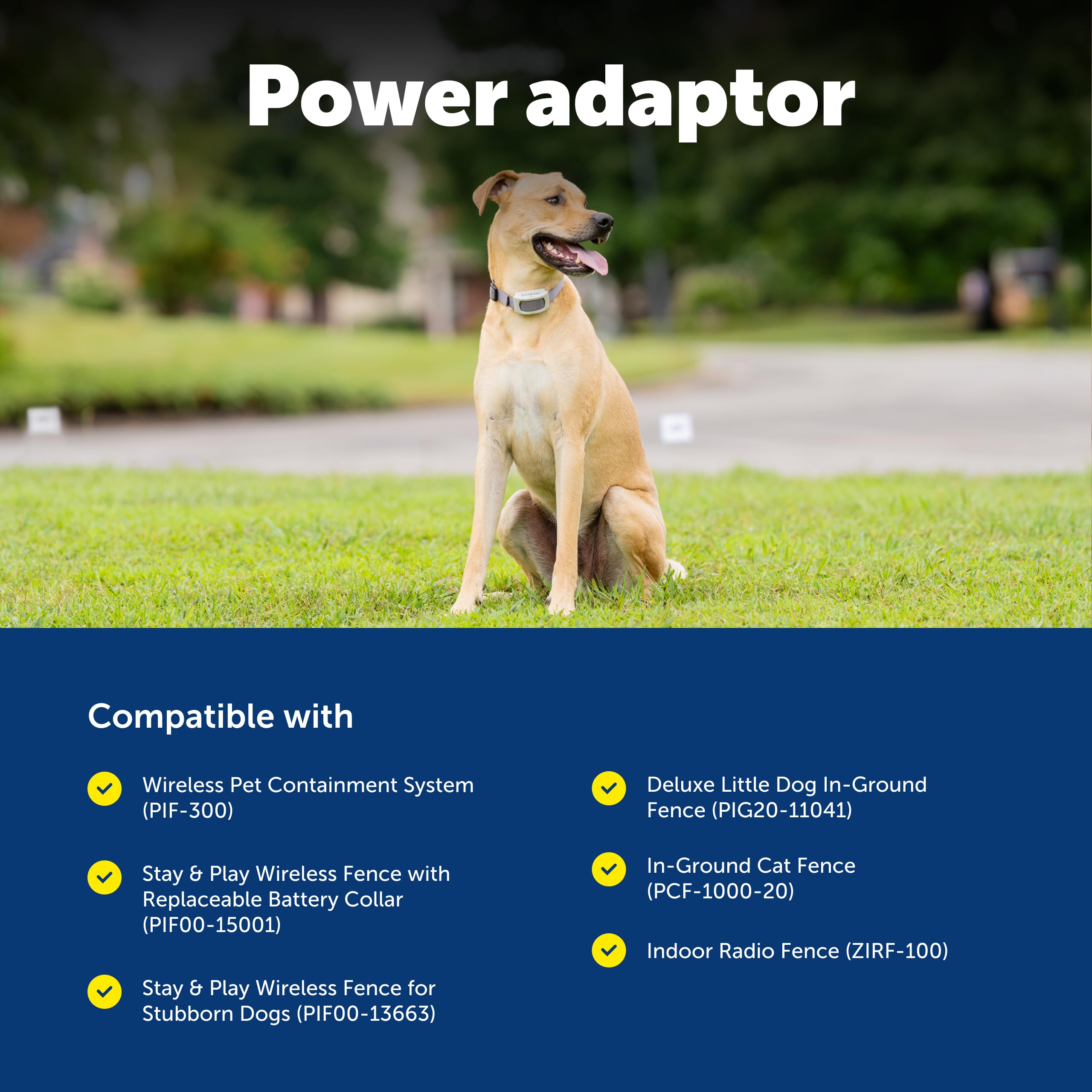 PetSafe Adaptateur d'alimentation de rechange pour système de confinement sans fil pour chien, modèle RFA-513, compatible avec confinement sans fil pour animaux domestiques, Stay & Play, clôture