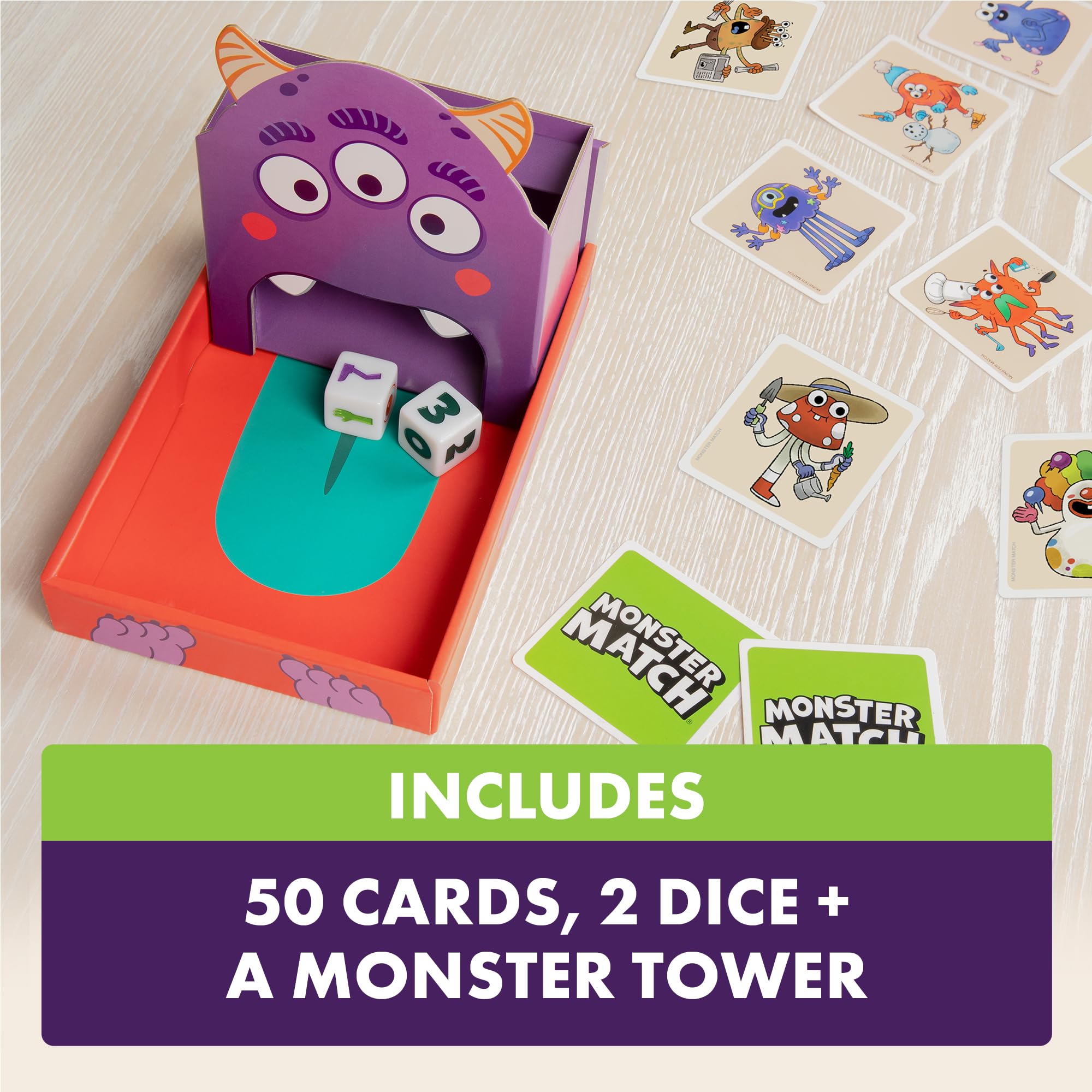 Exploding Kittens Monster Match – Matching Dice for Kids Ages 4+– 2-6 Players – Fun Family Night - Creative Kid Play