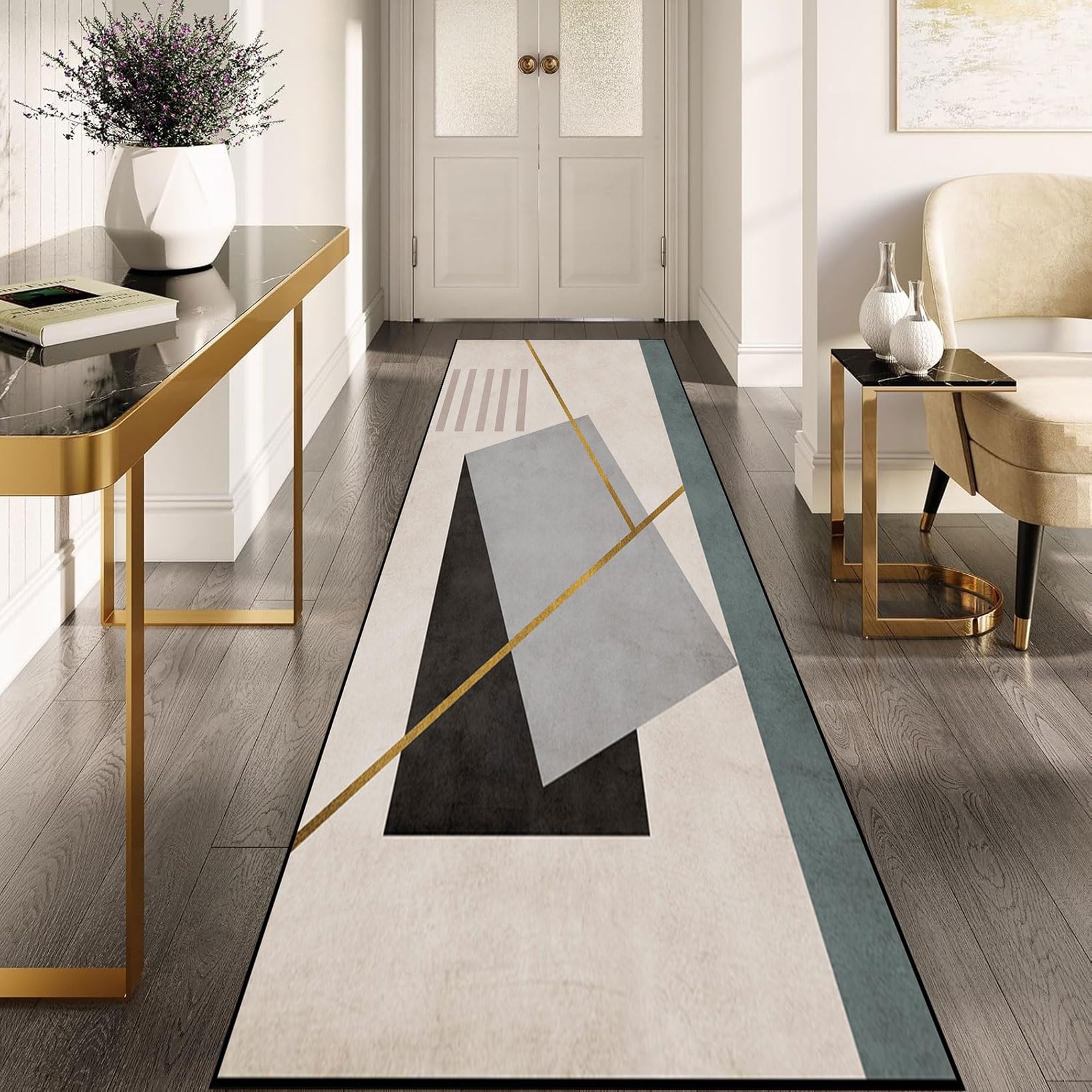 Alfombra antideslizante de microfibra de 350 cm para solucionar resbalones en pasillos y zonas húmedas