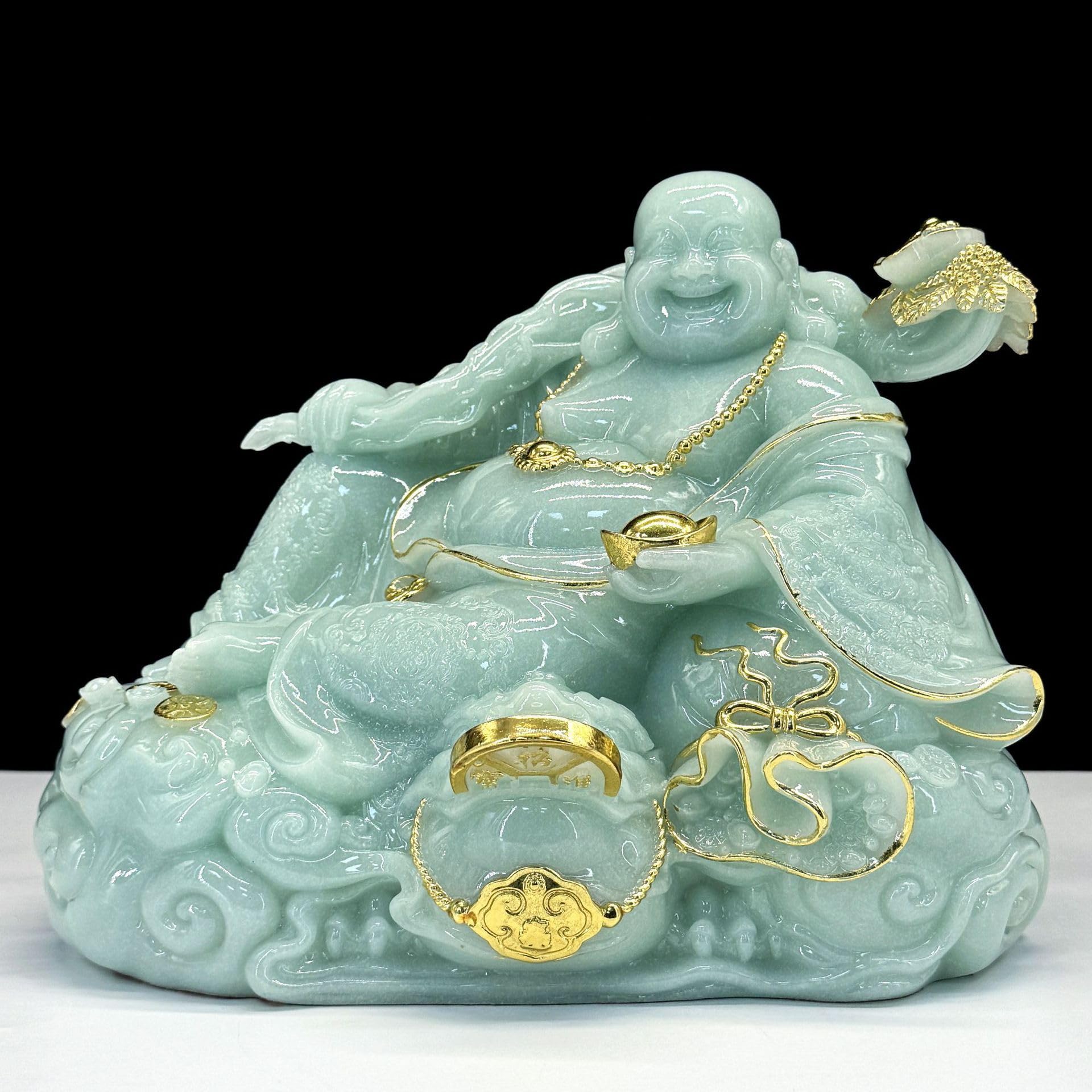 Amazon.com: Fangool 大肚弥勒佛菩萨摆件Resin Sculpture for Home