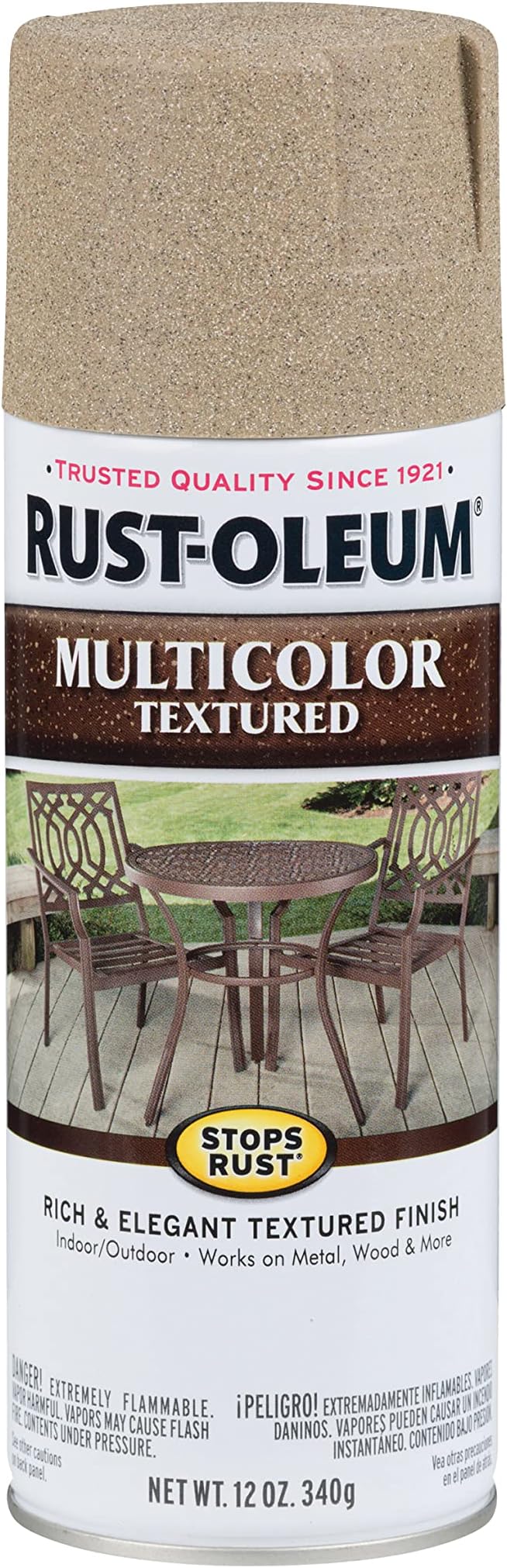 223524 Stops Rust MultiColor Textured Finish Spray Paint (Desert Bisque, 340 Grams)