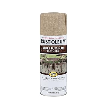 Rust-Oleum 223524 Stops Rust Multi-Color Textured Spray Paint for Metal, Alloy, Wood (Desert Bisque - 340 Grams)