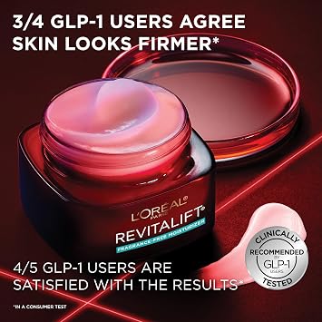 L'Oreal Paris Revitalift Triple Power Anti-Aging Face Moisturizer, Fragrance Free, Pro Retinol, Hyaluronic Acid & Vitamin C to Reduce Wrinkles, Firm & Brighten Skin, 2.55 Oz