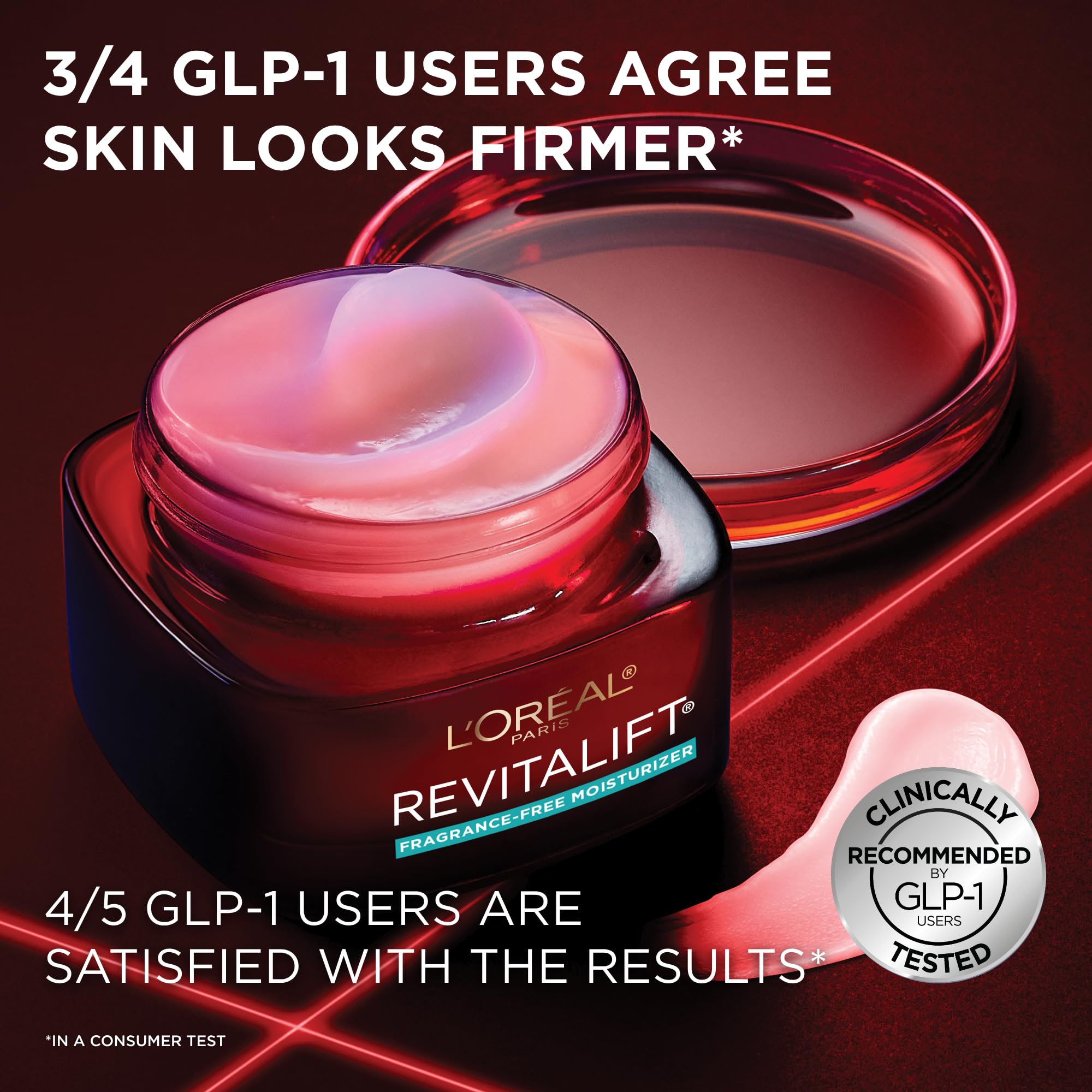 L'Oréal Paris Revitalift Soin du visage Revitalift Triple Power Crème sans parfum avec Pro Retinol, Acide Hyaluronique et Vitamine C 50 ml