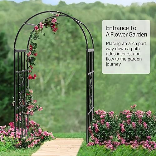 Miniatura 5 de Cenadores, Curvo De Metal Endurables Hierro Enrejado Plantas De Soporte De Uso Para Al Aire Libre Jardín Cenador Plantas Escaladas Boda Arcos