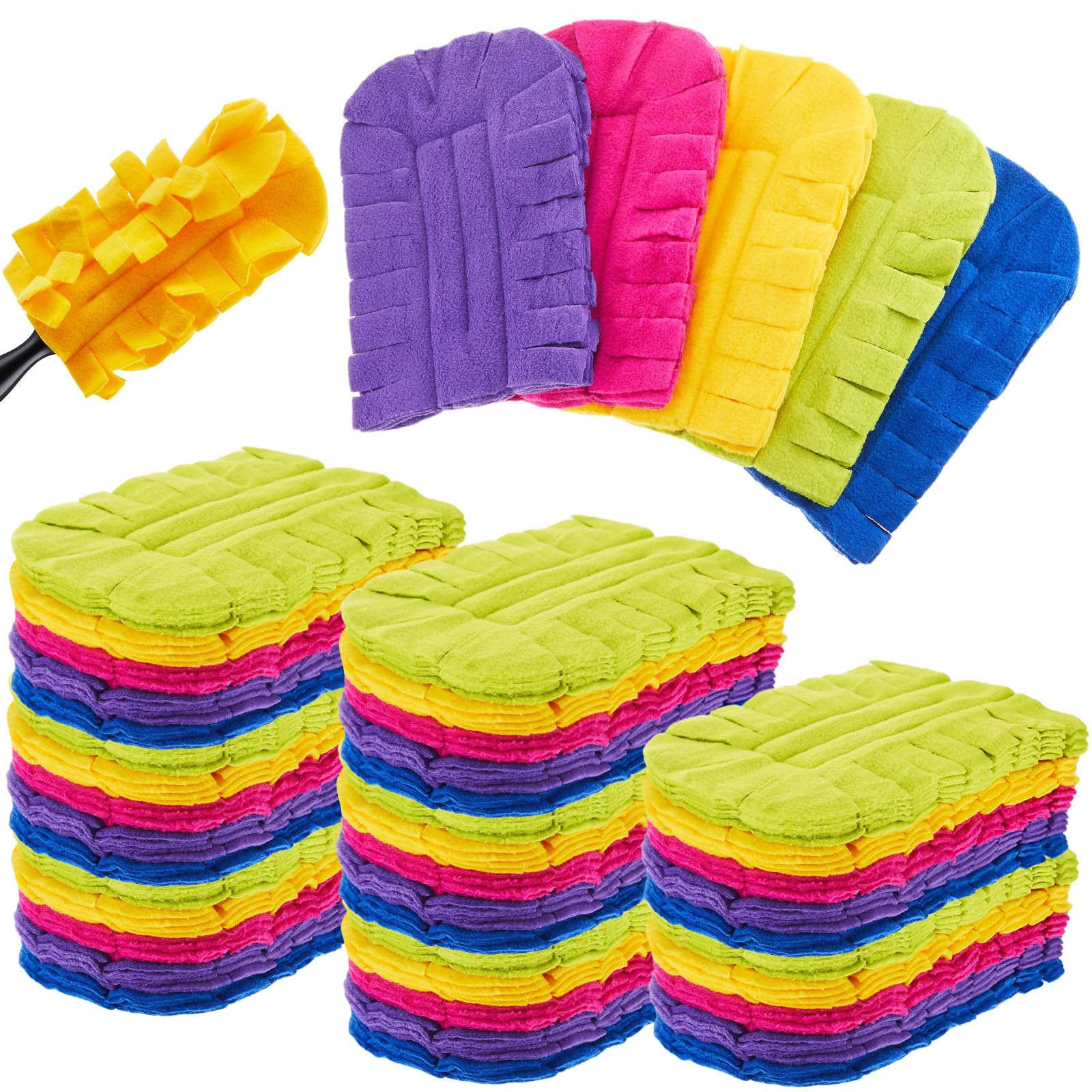 50 Pcs Reusable Duster Refills Washable Pads, Dark Color