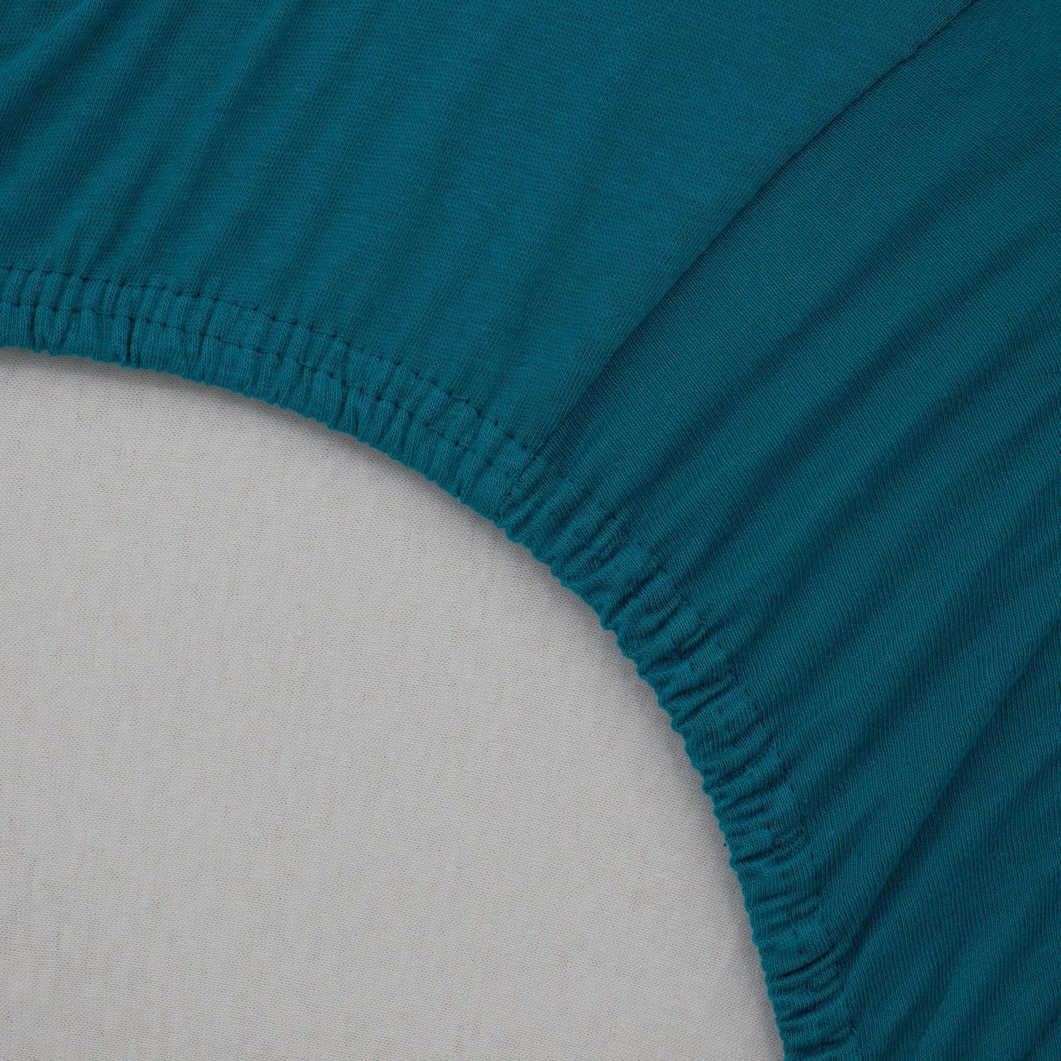 BabyCalin - Lenzuolo con angoli 60 x 120 x 15 cm, blu tropicale certificato OEKO-TEX