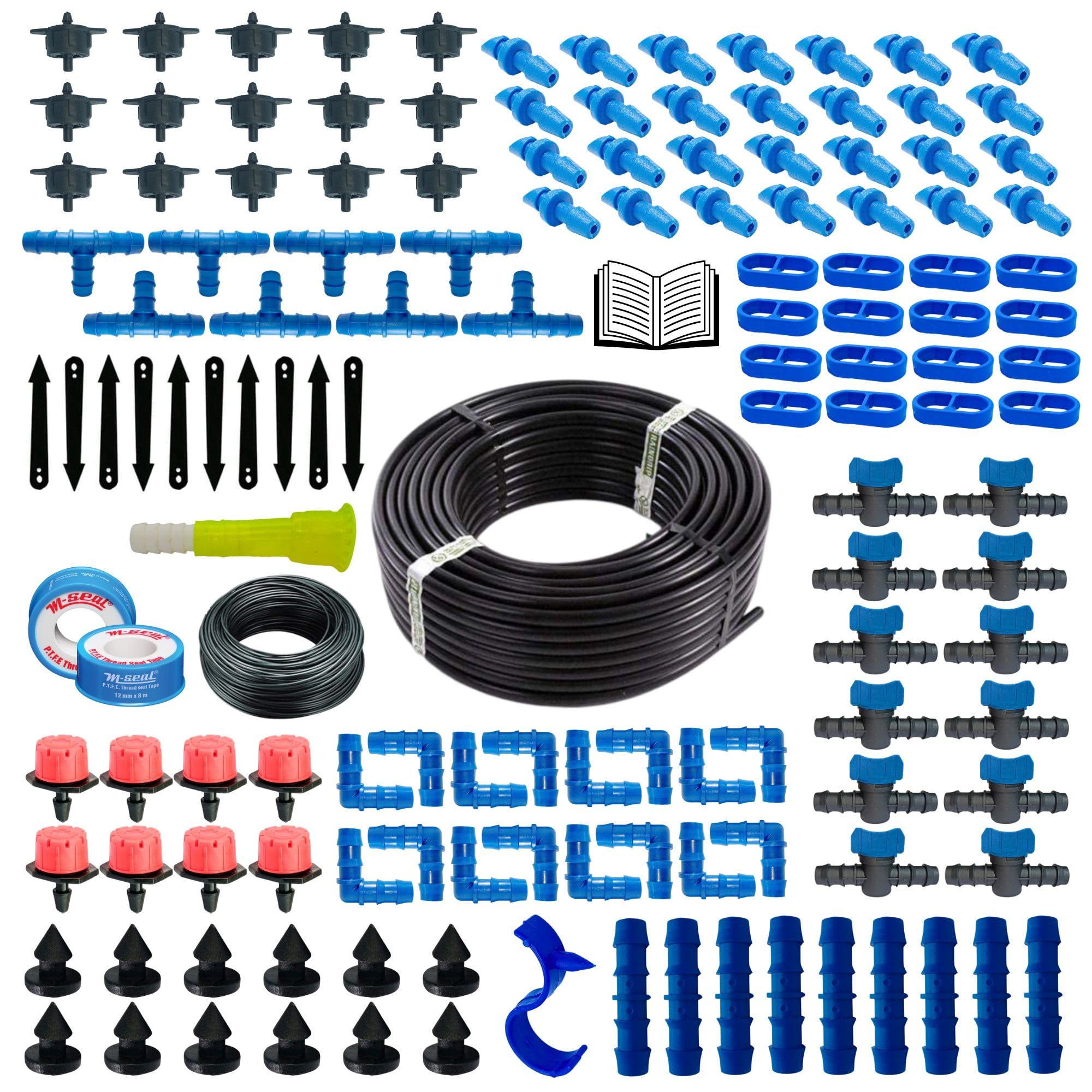 TRUSTFARM Plants Drip Irrigation Kit Watering Pipe Kit for Home Garden Lawn Farming & Agriculture Manual DIY System Purposes Water flow controlling drippers. (100 Plants Drip Kit) (B0DBZ7CPS9) Amazon Price History, Amazon Price Tracker